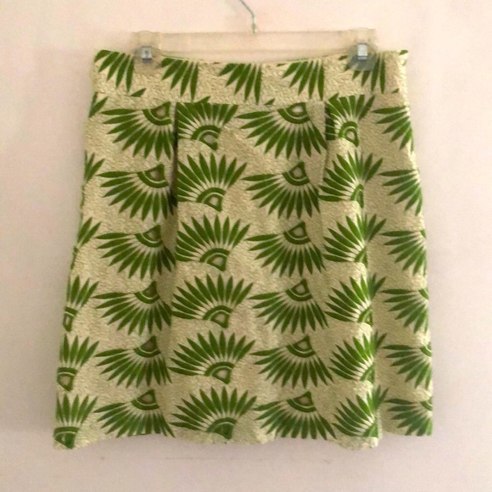 Antonio Melani | Embroidered Kelly Green Fern Skirt Sz 10